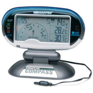 RoadPro 12 Volt Digital Compass with Temperature, Voltage Meter and 
