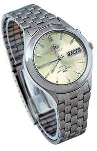 NEW Orient BEM5V002C Mens Facet Glass Stainless Steel Automatic Watch 
