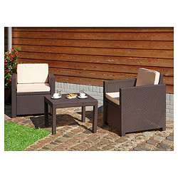 Buy Keter Victoria Coffee Set 3pc Rattan Effect from our Conservatory 