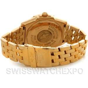 Breitling Headwind 18K Yellow Gold Black Dial Mens Watch Limited 