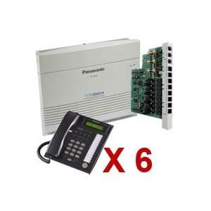  Panasonic KX TA824, KX TA82483 Card & 6 KX T7731 (Black or 