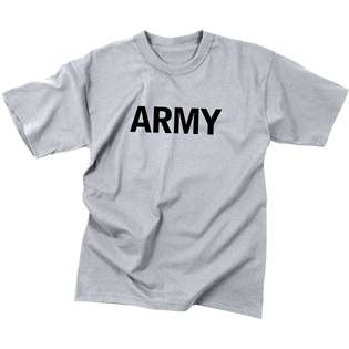 Rothco Grey ARMY Physical Training T Shirt (Kids) 