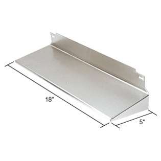 LAURENCE CRL Stainless Steel 5 x 18 Integral Shelf 