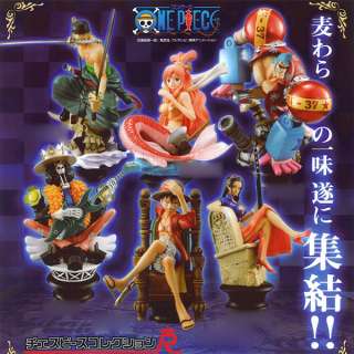 MegaHouse One Piece Figure Chess Collection R Vol 2 Set x6 Black Base 
