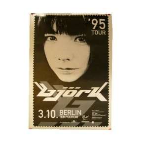 Bjork Poster 1995 Black And White 1995 Tour Berlin 