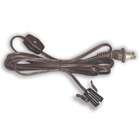 National Lamp Cord w/Snap In Socket and Switch, 8 Ft. Brown (Lot/10)