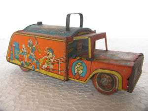 Vintage Fire Brigade Alarm Litho Print Tin Toy  