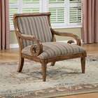 Monarch Specialties Inc. Accent Chair with Curved Arms in Ivory