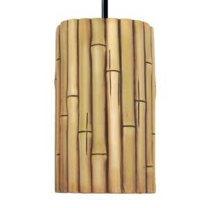  Nature Bamboo Ceramic Pendant