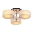   Style Semi Flush Mount Ceiling Light with Acrylic Light Shade, Chrome