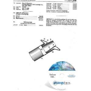  NEW Patent CD for URINARY APPLIANCE 