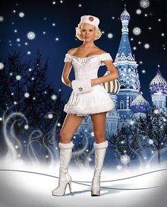 White Russian Beauty Winter Snow Costume 5892 S M L XL  