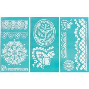  Martha Stewart Large Stencils, Cathedral Lace