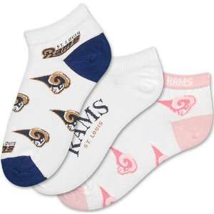   Feet St. Louis Rams Womens Sock 3 Pack   St.Louis Rams Medium Sports