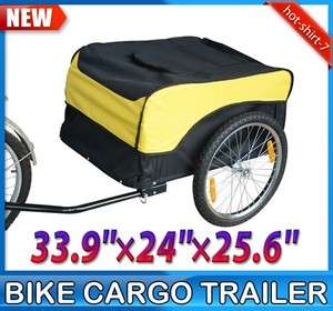   Bicycle Cargo Trailer Utility Cart Carrier Folding Frame Waterproof