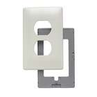Legrand Single Gang Outlet Opening Screwless Wall Plate in Light 