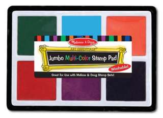 MULTI COLOR JUMBO STAMP PAD # 2419 ~ 6 washable colors Melissa and 