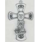 EE 6 Pewter Baptism First Communion Wall Cross New Gift Engraving 