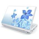DecalSkin Asus Eee PC 900 Series Netbook Skin   Blue Neon Flower