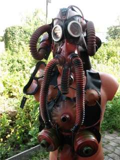 goggles leather GAS MASK Halloween Steampunk Goth  