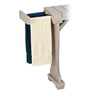 Accessories Table with Towel Bars   Finish Mahogany, Size 31 at 