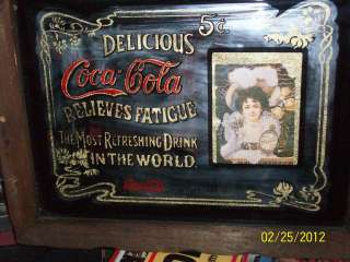 Coca cola pub mirror sign   Cola Cola Girls  
