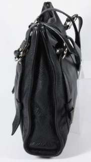 Banana Republic BR Black Pebbled Leather Shopper Shoulder Bag Handbag 
