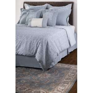  Gray and White Tuscany Duvet with Poly Insert Bed Set