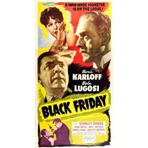 Black Friday Movie Poster (20 x 40 Inches   51cm x 102cm) (1949 