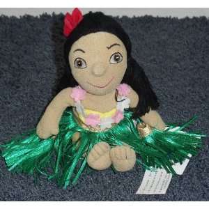   Small World 8 Plush Hawaiian Girl in Grass Skirt Doll Toys & Games
