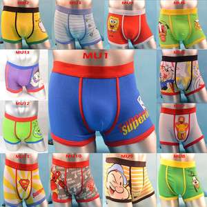 PCS Men‘s Underwear Cartoon Boxer Briefs Men Underwear Mens 