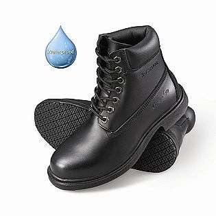 Mens Slip Resistant Waterproof Work Boots #7160 Black  Genuine Grip 