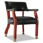   ALECE43CVY11MY Traditional Series Guest Arm Chair w/Casters, Mahogany