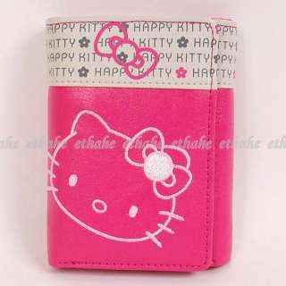 Hello Kitty Trifold Mini Wallet Coin Purse Rose 17SV  