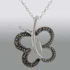 EvesAddiction Sterling Silver Marcasite Butterfly Bracelet