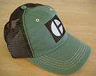 Caterpillar Heritage C Block Logo Cat Hat / Cap in Cool Green with 