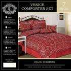Victoria Classics Monroe 8 Piece Comforter Set, Burgundy