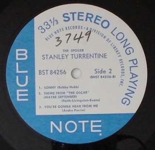 STANLEY TURRENTINE The Spoiler BLUE NOTE Orig. LP RVG  