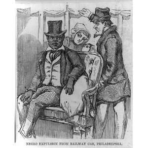  Negro expulsion from railway car,Philadelphia,PA,1856 