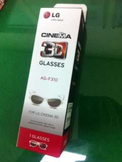 Genuine LG Cinema 3D Glasses AG F310 2012 New Model ( AG F260,AG F240 