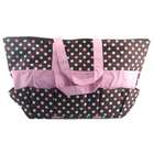 Neatnix Stuff Bag with Polka Dots   NX SBAG 40 Brown with Pink, White 