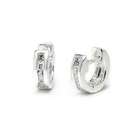 bling jewelry cubic zirconia sterling silver huggie earrings