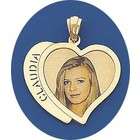 JewelBasket Personalized Jewelry   14k Photo Pendant In Heart 