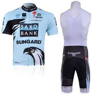2012 Style SAXO BANK cycling jersey Set short sleeved jersey tenacious 