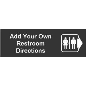  Directional Right Arrow Restroom Symbol Sign Outdoor 