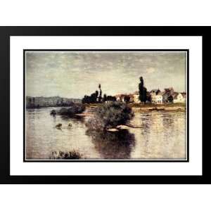   Framed and Double Matted The Seine At Lavacourt