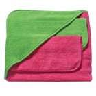 Scene Weaver Pickles Hooded Towel and Washcloth Set, Pink/Green