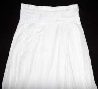 NEW Old Navy Lace Tiered White Cotton Skirt S M  