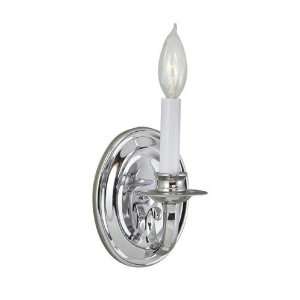  World Imports 3201 08 Sconce 1 Light Wall Sconce, Chrome 