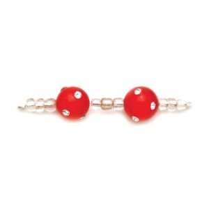  Sparkling Cats Eye 10mm Bead   Round 3PK/Coral